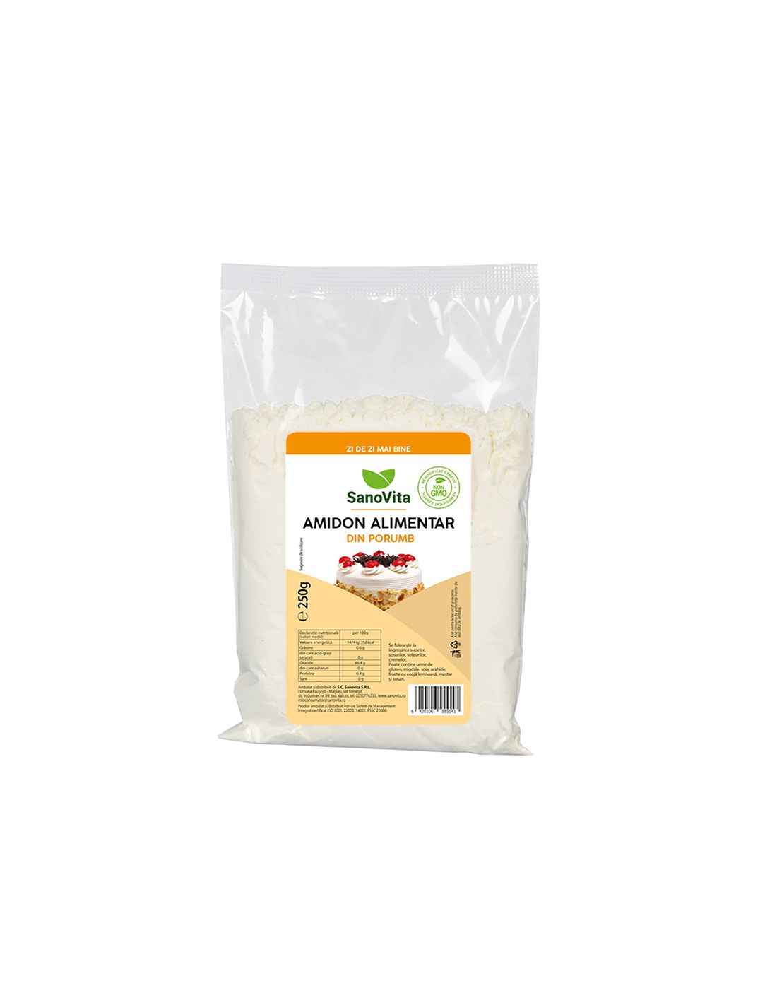 amidon din porumb
250 g