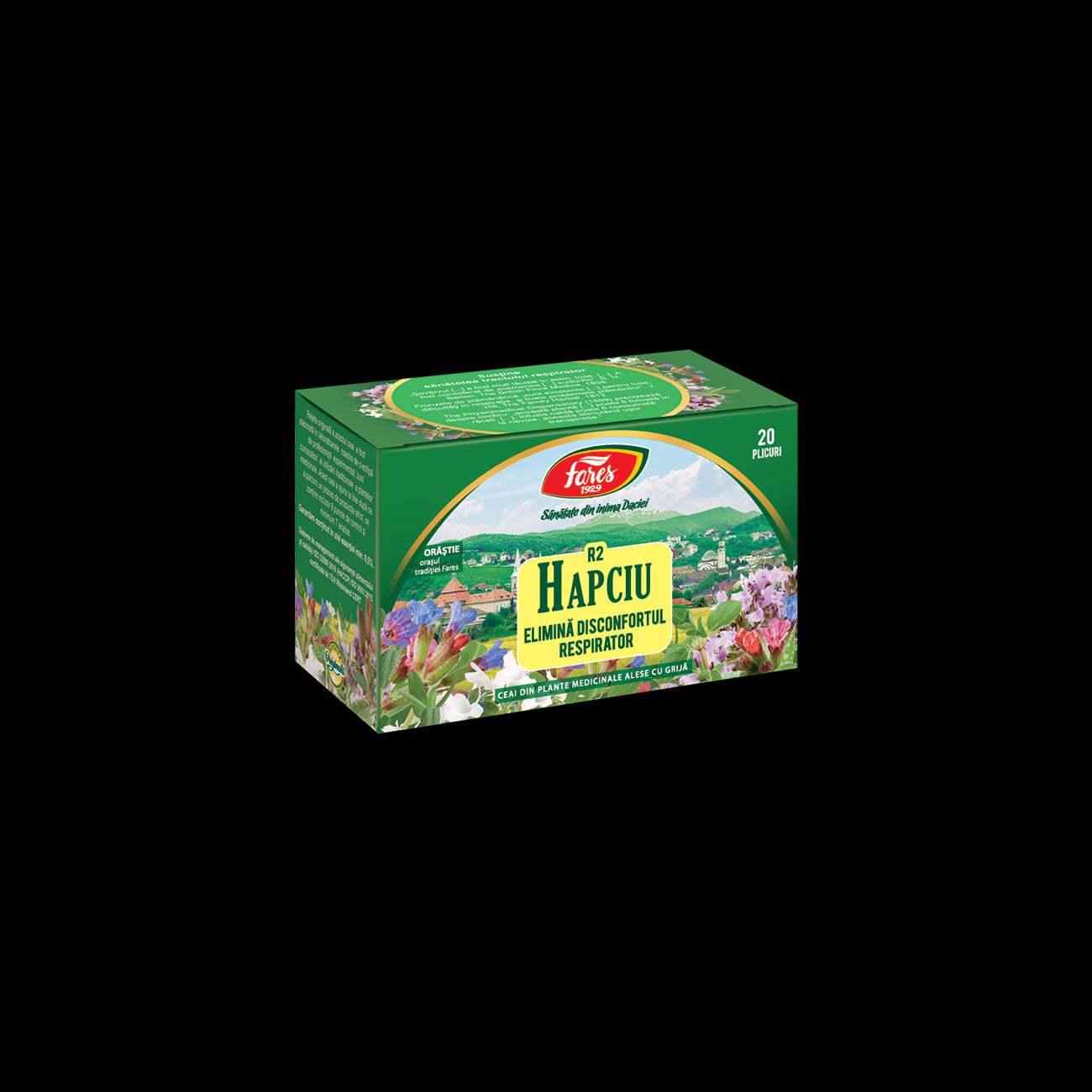 Hapciu Elimină disconfortul respirator, R2, ceai la plic