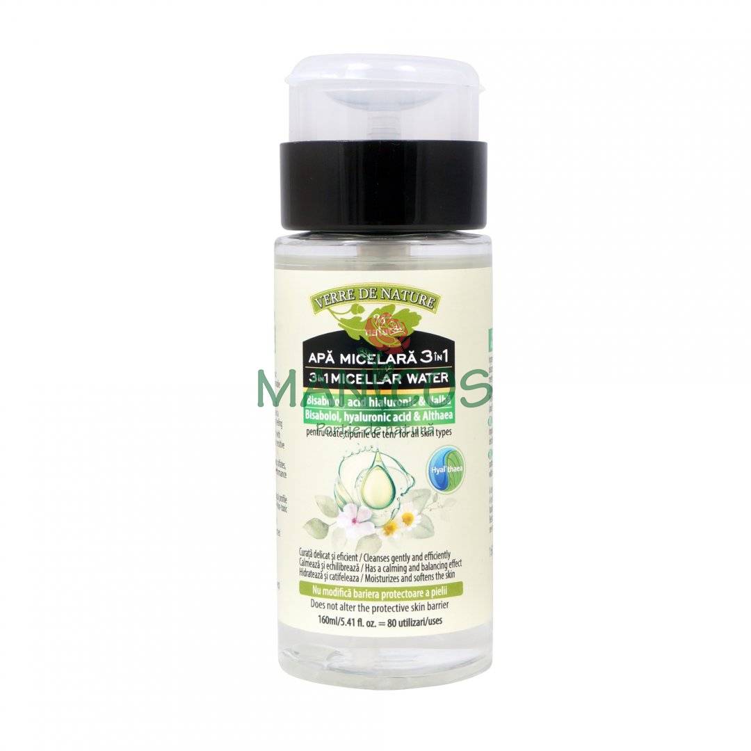 Apa micelara cu bisabolol, acid hialuronic si Althaea 160 ml