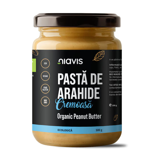 Pastă de Arahide Cremoasă Ecologică BIO, 500g, Niavis