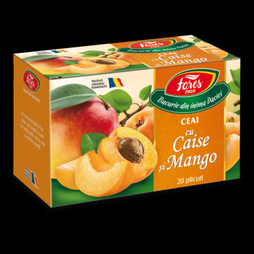 Ceai cu caise și mango, ceai la plic