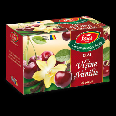 Ceai cu vișine și vanilie, la plic
