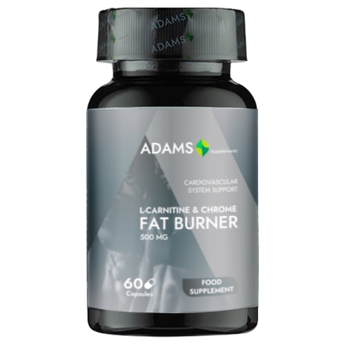 Arzator de grasimi L-Carnitina + Crom, 60cps, Adams Supplements