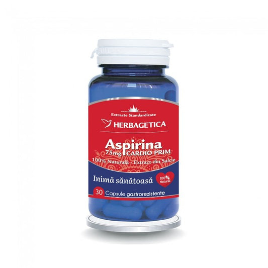 Aspirina Naturala Cardioprim Herbagetica 30 Capsule
