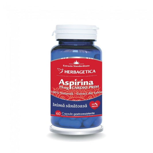 Aspirina Naturala Cardioprim Herbagetica 60 Capsule