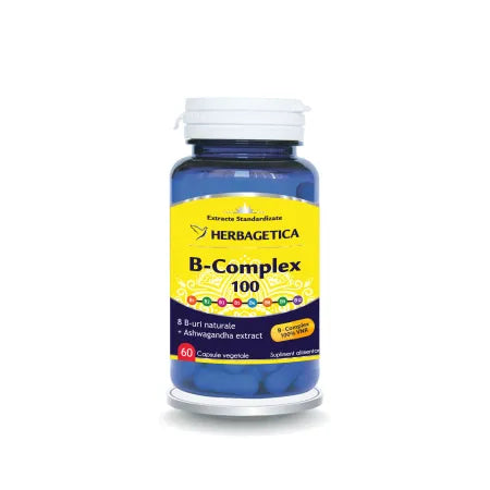 B-Complex 100, 60 capsule, Herbagetica