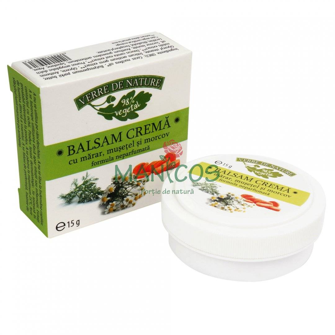 Balsam crema cu marar, musetel si morcov 15 g