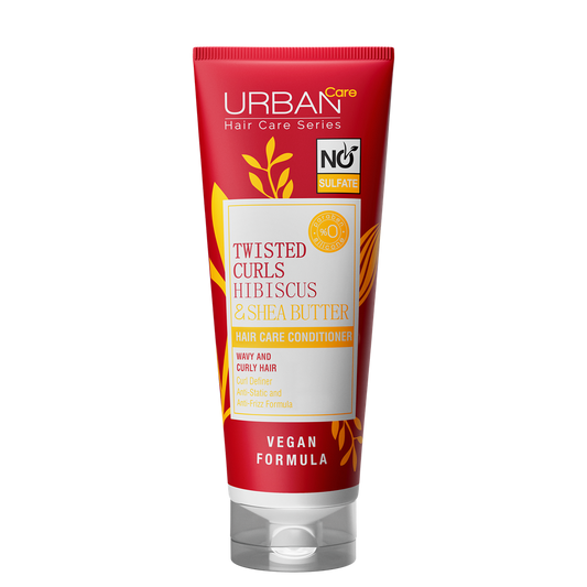 Balsam pentru parul cret cu Hibiscus si unt de Shea, 250 ml, Urban Care