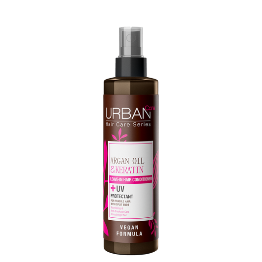 Balsam spray fara clatire cu ulei de Argan si Keratina, 200 ml, Urban Care