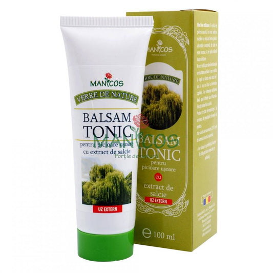 Balsam tonic pentru picioare usoare cu extract de salcie 100 ml