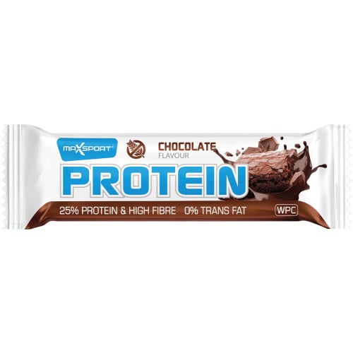 Baton proteic cu ciocolata, fara gluten, 60g, Maxsport