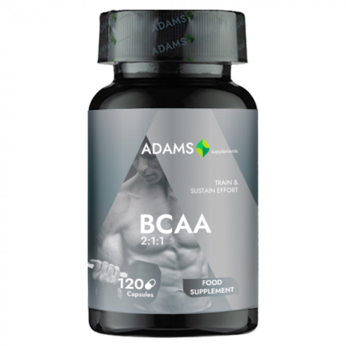 BCAA 2:1:1 2000mg, 120cps, Adams Supplements