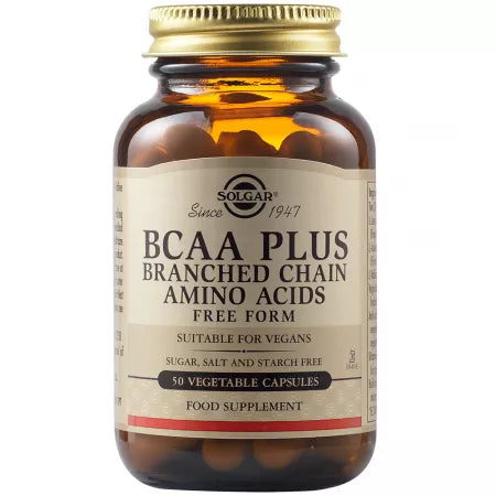 BCAA PLUS, 50 capsule, Solgar