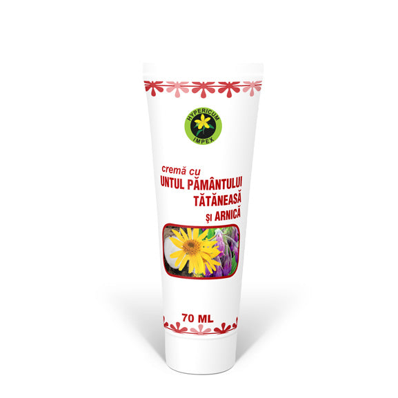 Crema cu Untul Pamantului, Tataneasa si Arnica 70ml