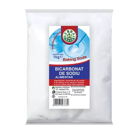 Bicarbonat de sodiu 1kg Herbal Sana – Uz alimentar și casnic