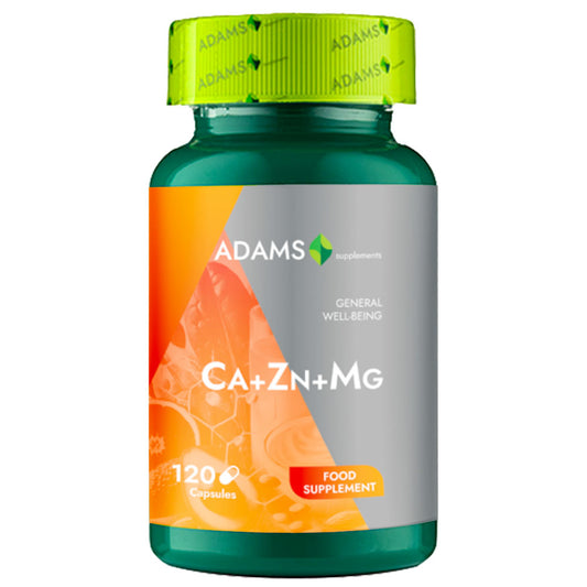 Ca+Zn+Mg, 120cps, Adams Supplements