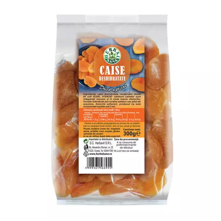 Caise deshidratate, 300 g, Herbal Sana