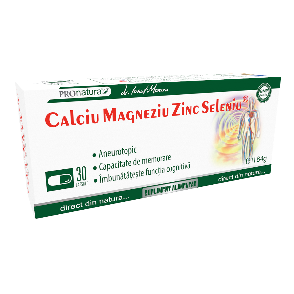 Calciu Magneziu Zinc Seleniu 30cps blister