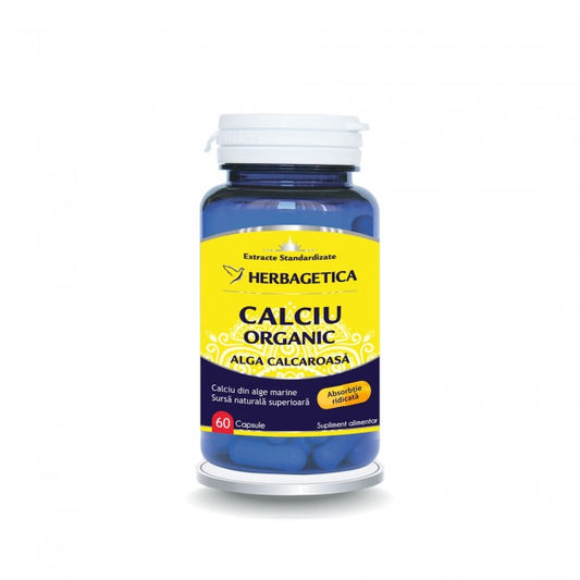Calciu Organic Alga Calcaroasa Herbagetica 60 capsule