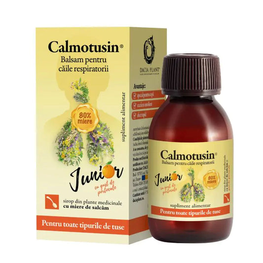 Calmotusin junior sirop cu gust de portocale 