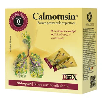 Calmotusin cu Stevia Dropsuri Dacia Plant – 20 bucăți