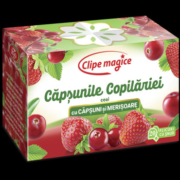 Căpșunile Copilăriei - Ceai cu căpșuni și merișoare