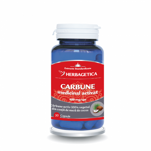 Carbune Medicinal Activat Herbagetica 30 Capsule