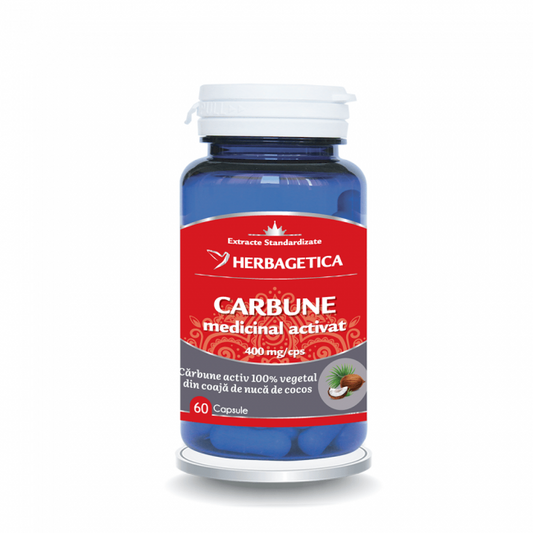 Carbune Medicinal Activat Herbagetica 60 Capsule