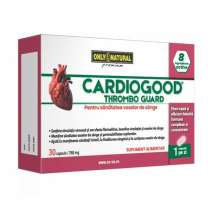 Cardiogood Thrombo Guard, 788 mg, 30 capsule, Only Natural