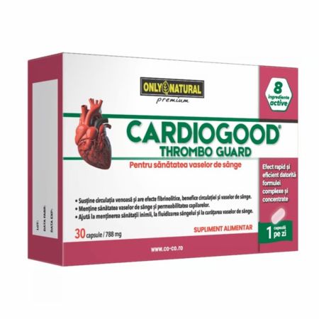 Cardiogood Thrombo Guard, 788 mg, 30 capsule, Only Natural