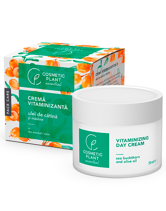 Cremă vitaminizantă de zi cu ulei de cătină și măsline