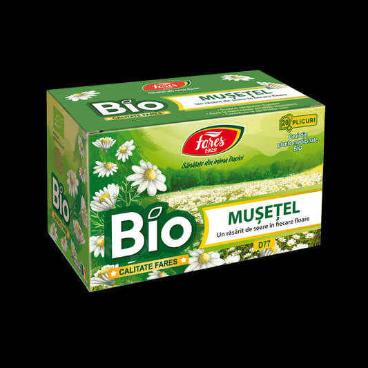 Mușețel bio, D77, ceai la plic