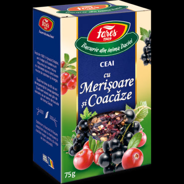 Ceai cu merișoare și coacăze, ceai la pungă