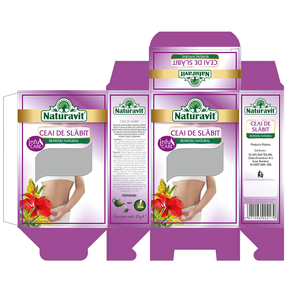 Ceai de slabit, 50 g, Naturavit