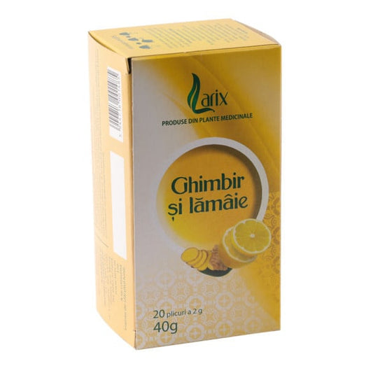Ceai ghimbir cu lamaie - 20 plicuri, Larix