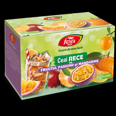 Ceai rece cu fructul pasiunii și mandarine