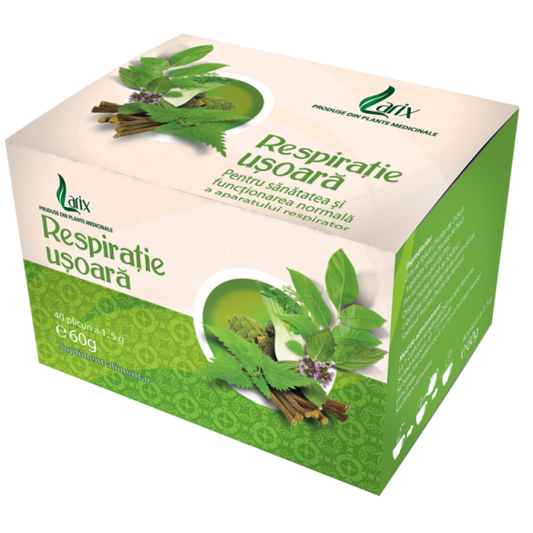 Ceai Respiratie Usoara, 40 plicuri Larix