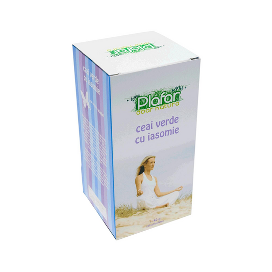 Ceai Verde cu Iasomie, 20 plicuri, Plafar