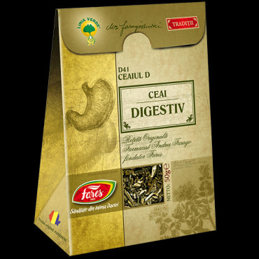 Ceaiul D – ceai digestiv, D41, ceai la pungă (rețetă originală Andrei Farago)