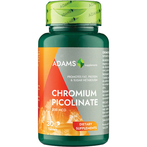 Chromium Picolinate 200mcg, 30cps, Adams Supplements