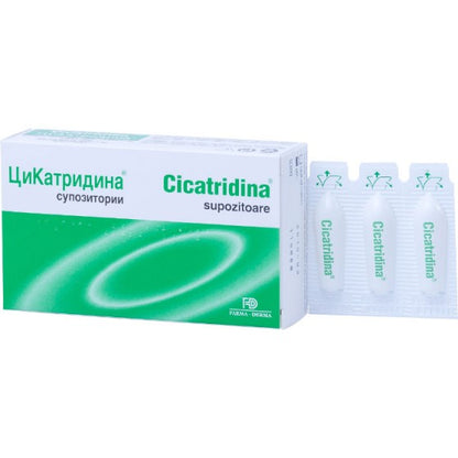 Cicatridina supozitoare - susține procesul reparativ în caz de hemoroizi