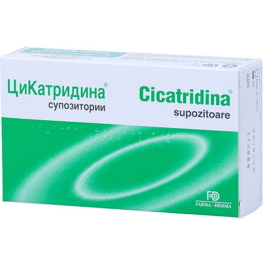 Cicatridina supozitoare - susține procesul reparativ în caz de hemoroizi