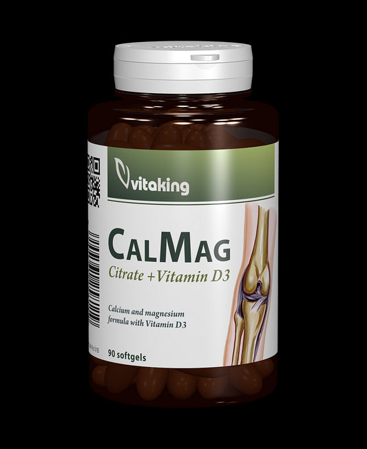 Citrat de Calciu-Magneziu cu vitamina D - 90 capsule gelatinoase