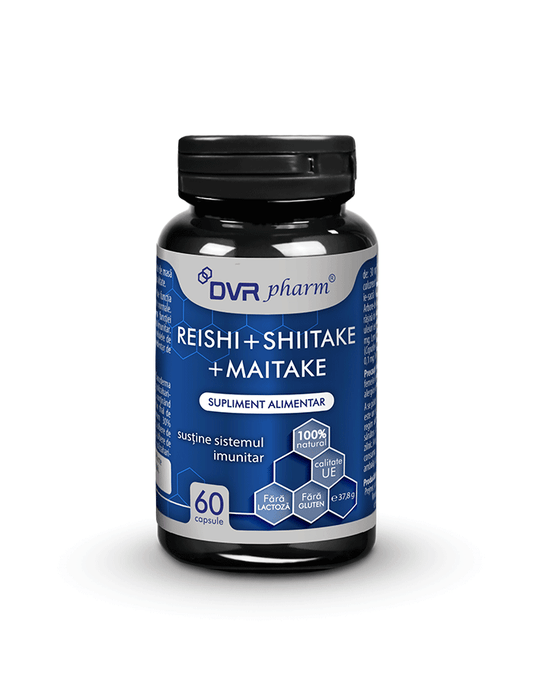 REISHI + SHIITAKE + MAITAKE – 60 de capsule