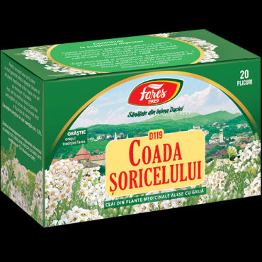 Coada șoricelului, iarbă, D119, ceai la plic