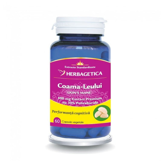 Coama Leului Herbagetica 60 Capsule