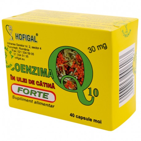 COENZIMA Q10 în Ulei de CATINA 30mg (capsule moi)