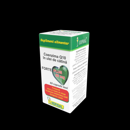 COENZIMA Q10 în Ulei de CATINA 60mg FORTE PLUS (capsule moi)