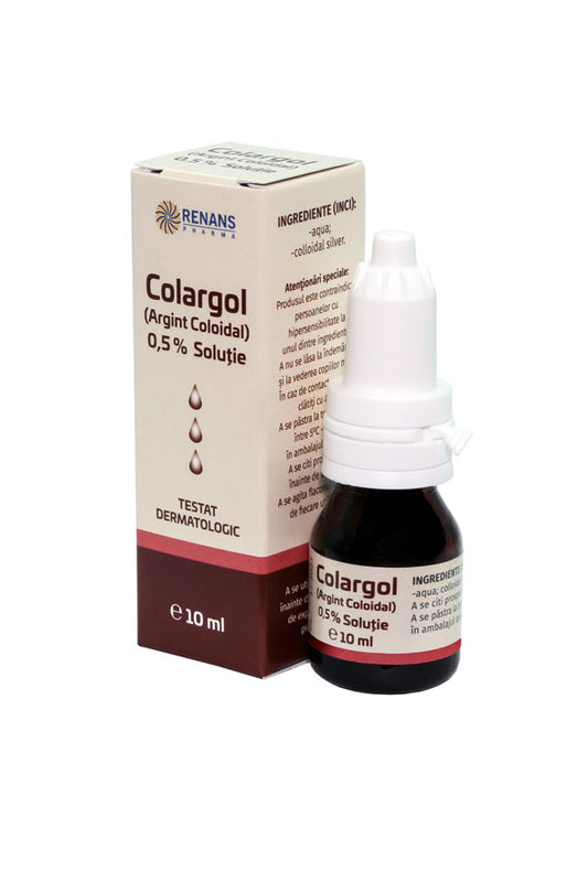 Colargol 0.5%, (argint coloidal) – 10ml