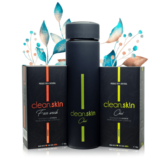 CleanSkin Chai + Face Wash cu infuzor